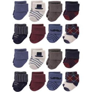 imageHudson Baby Unisex Cotton Rich Baby Terry Socks 16PackGentleman