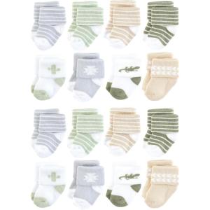 imageHudson Baby Unisex Cotton Rich Baby Terry Socks 16PackLittle Lizard