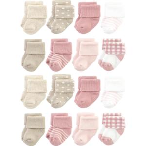 imageHudson Baby Unisex Cotton Rich Baby Terry Socks 16PackMauve Taupe