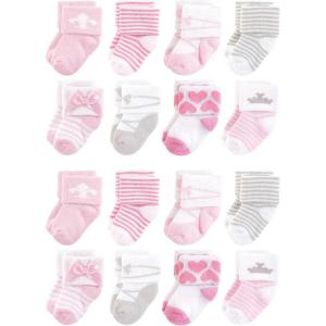 imageHudson Baby Unisex Cotton Rich Baby Terry Socks 16PackRoyal
