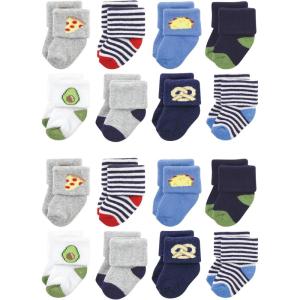 imageHudson Baby Unisex Cotton Rich Baby Terry Socks 16PackSnacks