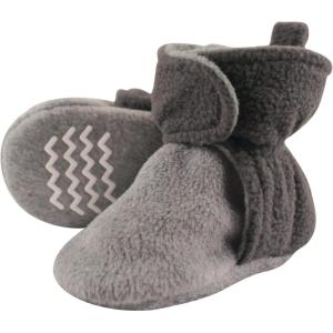 imageHudson Baby UnisexChild Cozy Fleece Booties Winter Accessory SetCharcoal and Heather Gray