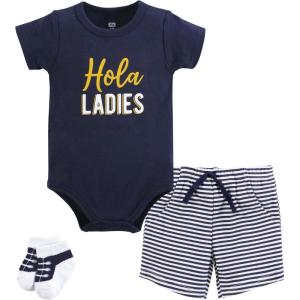 imageHudson Baby babygirls Bodysuit Short and SockHola Ladies
