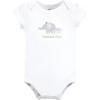 imageHudson Baby Unisex Baby Cotton BodysuitsLilac Elephant