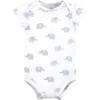 imageHudson Baby Unisex Baby Cotton BodysuitsLilac Elephant