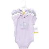 imageHudson Baby Unisex Baby Cotton BodysuitsLilac Elephant