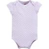 imageHudson Baby Unisex Baby Cotton BodysuitsLilac Elephant