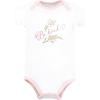 imageHudson Baby Unisex Baby Cotton BodysuitsVintage Rose