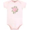 imageHudson Baby Unisex Baby Cotton BodysuitsVintage Rose