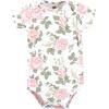 imageHudson Baby Unisex Baby Cotton BodysuitsVintage Rose