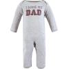 imageHudson Baby Unisex Baby Cotton CoverallsLove Dad