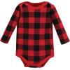 imageHudson Baby unisexbaby Thermal Long Sleeve BodysuitsBuffalo Plaid Moose