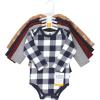 imageHudson Baby unisexbaby Thermal Long Sleeve BodysuitsFootball