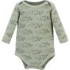 imageHudson Baby unisexbaby Thermal Long Sleeve BodysuitsSage Dinosaur