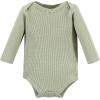 imageHudson Baby unisexbaby Thermal Long Sleeve BodysuitsSoft Pink Sage Rose