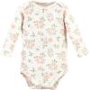 imageHudson Baby unisexbaby Thermal Long Sleeve BodysuitsSoft Pink Sage Rose