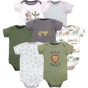 imageHudson Baby Baby Boys Cotton Bodysuits 7packSafari Life