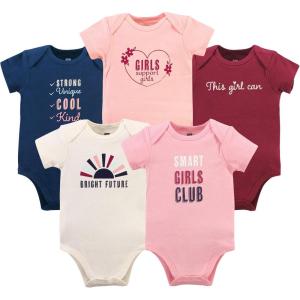imageHudson Baby Unisex Baby Cotton BodysuitsGirls Club