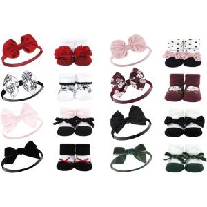 imageLuvable Friends Unisex Baby Cotton Bandana BibsBlack Toile Burgundy Floral