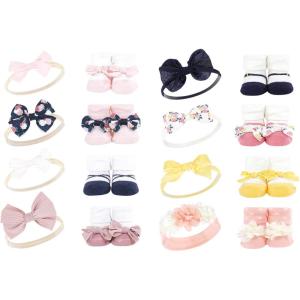 imageLuvable Friends Unisex Baby Cotton Bandana BibsBlue Blush Floral Pink Yellow Flower