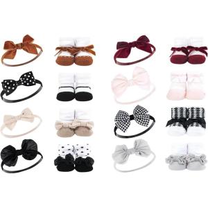 imageLuvable Friends Unisex Baby Cotton Bandana BibsClassic Neutrals Houndstooth Burgundy