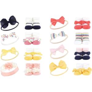 imageLuvable Friends Unisex Baby Cotton Bandana BibsPink Yellow Flower Coral Stripe