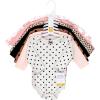 imageHudson Baby Baby Girls Cotton LongSleeve Bodysuits 7PackCinnamon Pink Prints