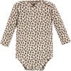 imageHudson Baby Baby Girls Cotton LongSleeve Bodysuits 7PackCinnamon Pink Prints