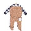 imageHudson Baby Girls Unisex Baby Thermal Zipper Sleep and Play 2pk Sage Dinosaur 36 MonthsFootball