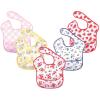 imageHudson Baby Unisex Baby Waterproof Polyester Bibs Tacos BeginnerStrawberries