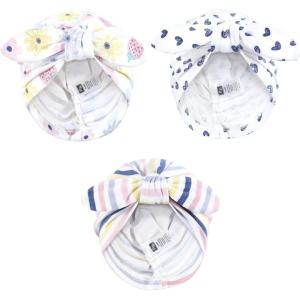 imageHudson Baby Infant Girls Turban Cotton Headwraps 024 MonthsFlowers and Strawberries