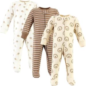 imageHudson Baby Unisex Baby Cotton Sleep and PlayBrave Lion