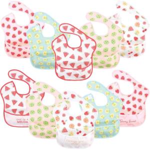 imageHudson Baby Unisex Baby Waterproof Polyester Bibs Tacos BeginnerCute Fruit
