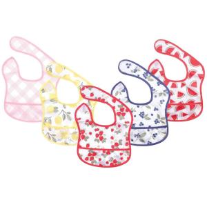 imageHudson Baby Unisex Baby Waterproof Polyester Bibs Tacos BeginnerStrawberries