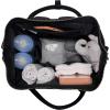 imageHudson Baby Unisex Baby Premium Diaper Bag Changing Pad and Bottle Bag Black One SizeBlack