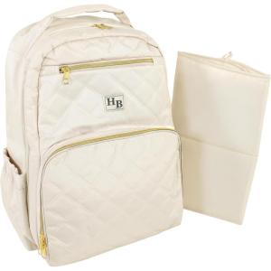 imageHudson Baby Unisex Baby Premium Diaper Bag Backpack and Changing PadBeige