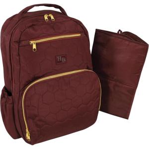imageHudson Baby Unisex Baby Premium Diaper Bag Backpack and Changing PadBurgundy
