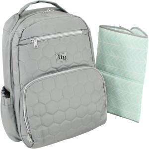 imageHudson Baby Unisex Baby Premium Diaper Bag Backpack and Changing PadGray