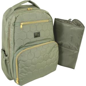 imageHudson Baby Unisex Baby Premium Diaper Bag Backpack and Changing PadOlive