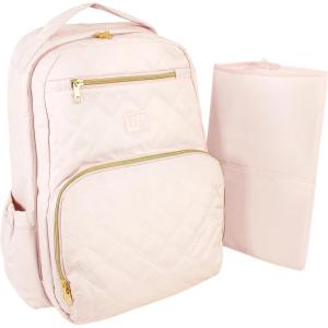 imageHudson Baby Unisex Baby Premium Diaper Bag Backpack and Changing PadPowder Pink