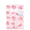 imageHudson Baby Infant Girl Plush Blanket with Furry Binding and Back Fairytale Princess One SizeBlush Rose