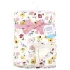 imageHudson Baby Infant Girl Plush Blanket with Furry Binding and Back Fairytale Princess One SizeSoft Painted Floral