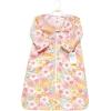 imageHudson Baby Unisex Baby Long Sleeve Plush Faux Fur Sleeping Bag Wearable BlanketPeace Love Flowers