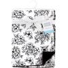 imageHudson Baby Unisex Baby Plush Blanket with Furry Binding and Back Construction One SizeBlack Toile