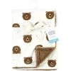 imageHudson Baby Unisex Baby Plush Blanket with Furry Binding and Back Construction One SizeBrown Bear