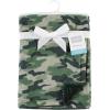 imageHudson Baby Unisex Baby Plush Blanket with Furry Binding and Back Construction One SizeCamo