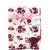imageHudson Baby Unisex Baby Plush Blanket with Furry Binding and Back Construction One SizeRose