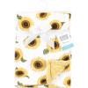 imageHudson Baby Unisex Baby Plush Blanket with Furry Binding and Back Construction One SizeSunflower