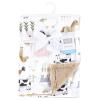 imageHudson Baby Unisex Baby Plush Blanket with Furry Binding and Back Cute Farm One SizeCute Farm
