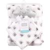 imageHudson Baby Unisex Baby Plush Blanket with Security Blanket Moon Girl One SizeCloud Girl